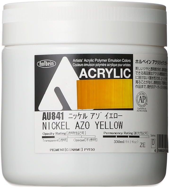 Holbein Acrylic Color [Heavy Body] AU841 330ml Nickel Azo Yellow 16841