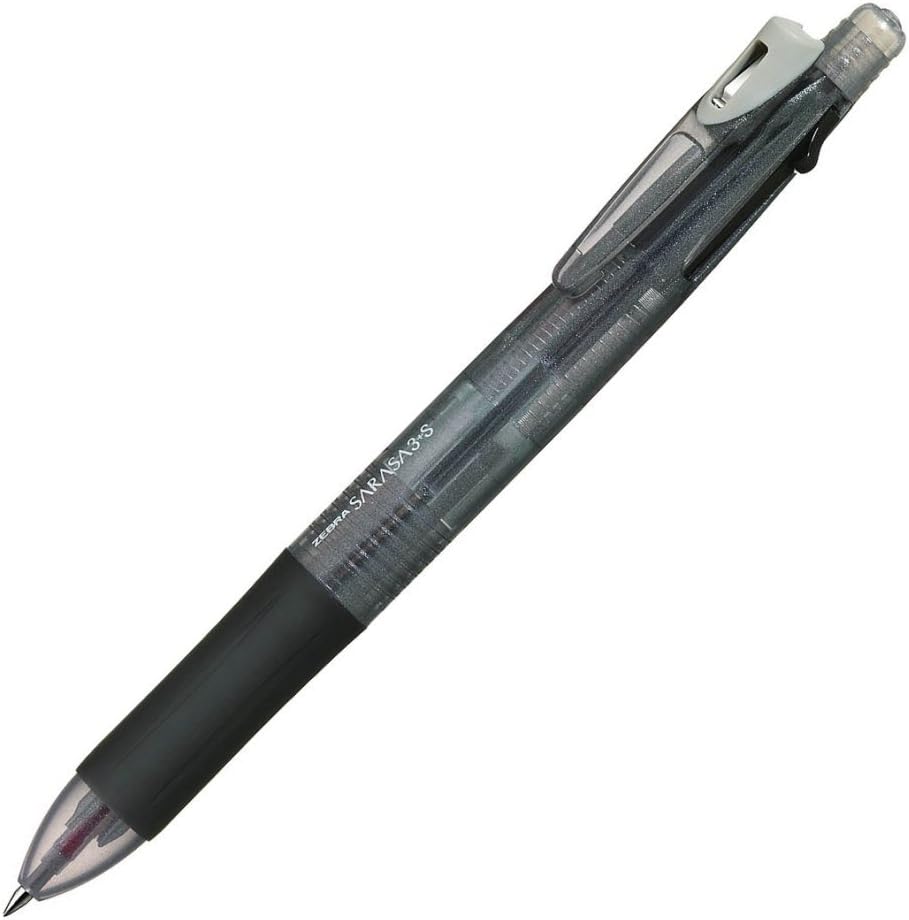 ZEBRA Multi Function Sarasa 3 + S Black/Red/Blue Ink Ballpoint Pen, 0.5mm Mechanical Pencil, Blue Body