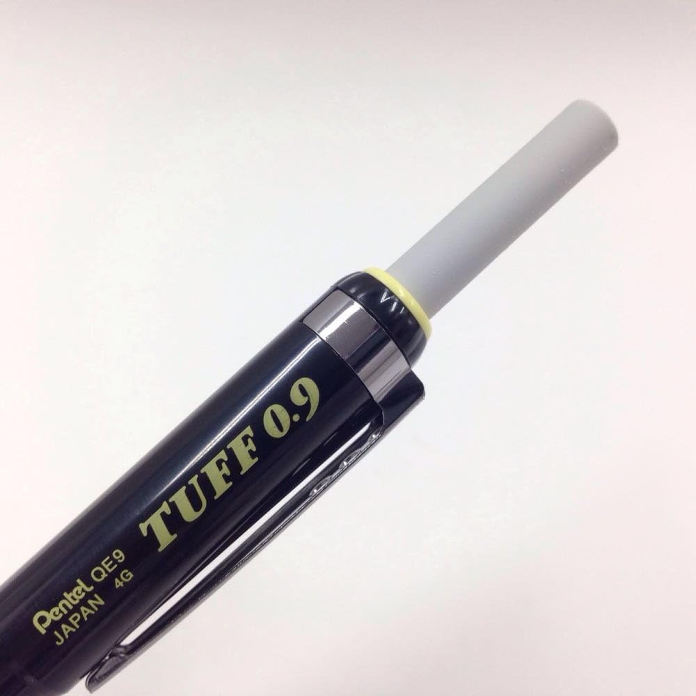 Pentel Tough XQE9-A Mechanical Pencils, Black Shaft, 0.9, 5 Pieces