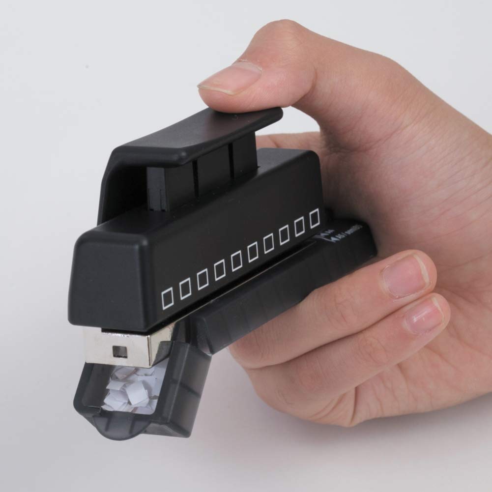 Lihit Lab., One-Third Punch 10 Holes Punch P-1601, Punch for Twist Notes(Japan Import)