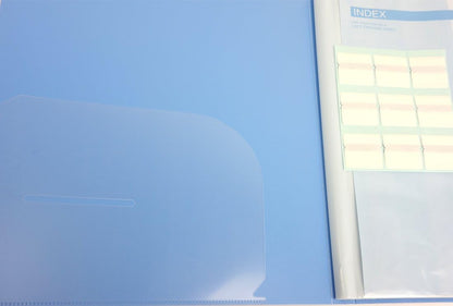Kokuyo clear book fixed sidearm blue B5 vertical La -821B