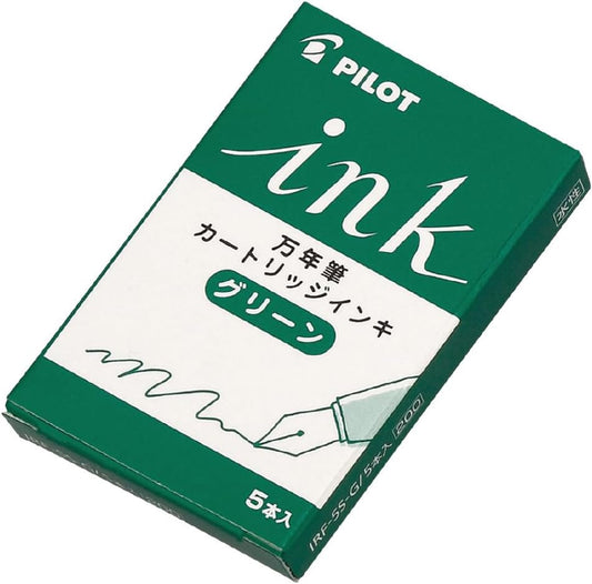Fountain pen ink cartridge 5 pieces [Green] IRF-5S-G