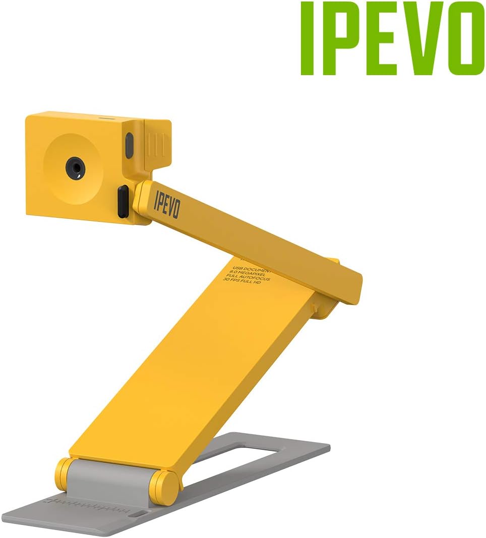 IPEVO DO-CAM Creator's Edition Portable & Compact Ultra HD 8MP USB Camera for Professional Visual Presentations and Communication ??? Webcam for Conference Calls, Distance Learning, Remote Work.