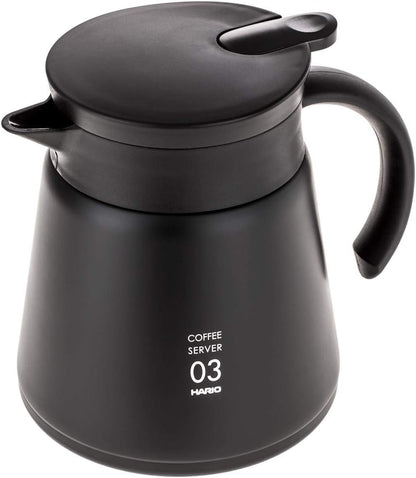 Hario V60 Insulated Metal Server, 800ml, Black