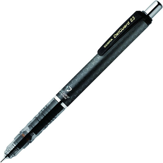 ZEBRA Mechanical Pencil DelGuard 0.5mm, Honeycomb Gray Body (P-MA85-HGR)