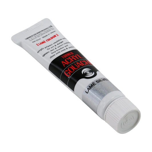 Turner Colour Works Acryl Gouache Artist Acrylic Paint - Single 20 ml Tube - Lam̩ Silver