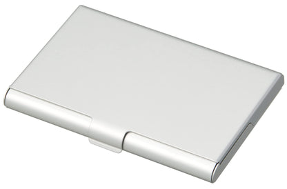 Raymay Fujii CHA1057S Business Card Holder, Aluminum Card Case, Holds 35 Cards, Silver