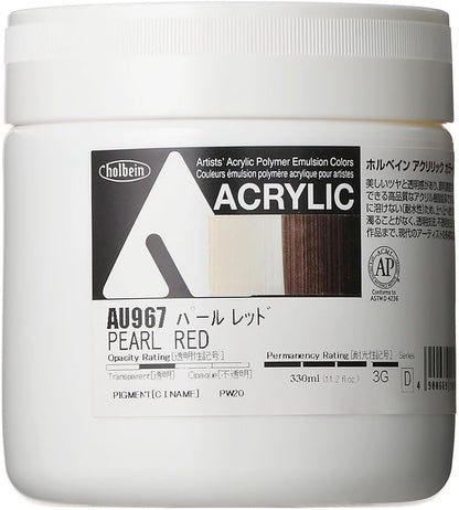 Holbein Acrylic Color [Heavy Body] AU967 330ml Pearl Red 16967