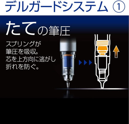 ZEBRA Mechanical Pencil Delguard Type Lx 0.5mm, White Body (P-MA86-W)