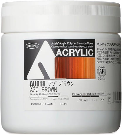 Holbein Acrylic Color [Heavy Body] AU918 330ml Azo Brown 16918