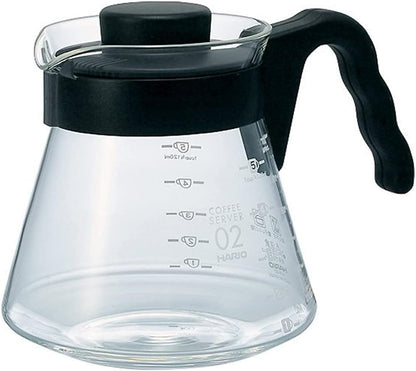 Hario V60 Glass Coffee Server, 700ml, Black