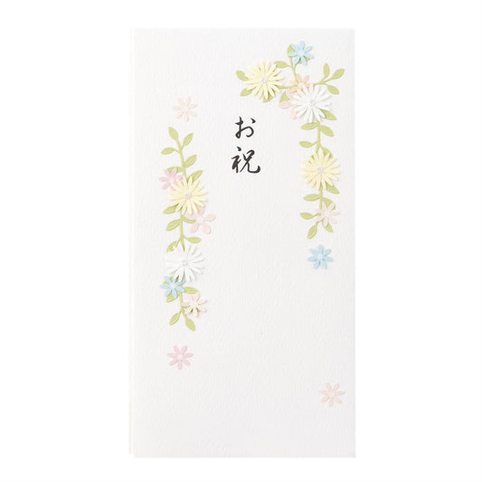 Midori 25257006 PC Gold Seal 257, Slightly Feeling, Suzume Pattern (Celebration Flower Frame White)