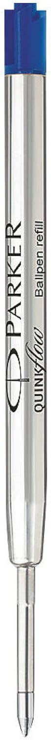 PARKER QUINKflow Ballpoint Pen Ink Refill, Broad Tip, Blue