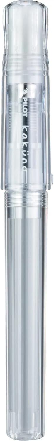 PILOT Kakuno Fountain Pen, Clear Barrel, Medium Nib (10822) front view