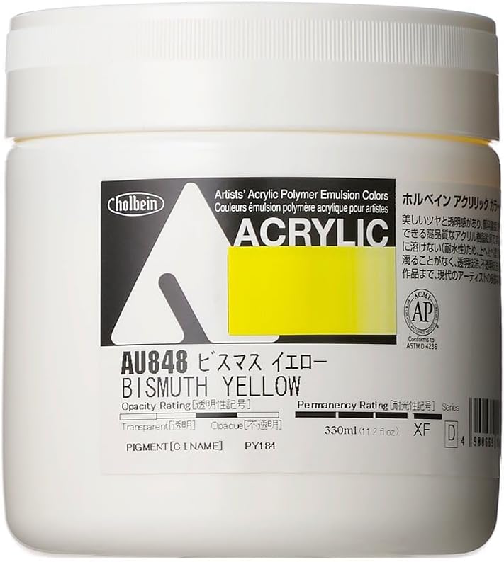 Holbein Acrylic Color [Heavy Body] AU848 330ml Bismuth Yellow 16848