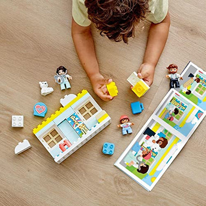 LEGO® DUPLO® Rescue Doctor Visit 10968 Educational Building Toy; Medical Clinic Playset for Preschooler Kids Aged 2+