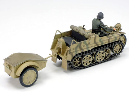 TAMIYA 35377-000 Military 35377 1:35 German Sd.Kfz.2 Kettenkrad (with Product) Faithful Replica, Model Building, Plastic Kit, Crafts, Hobby, Model Kit, Assembly, Unpainted