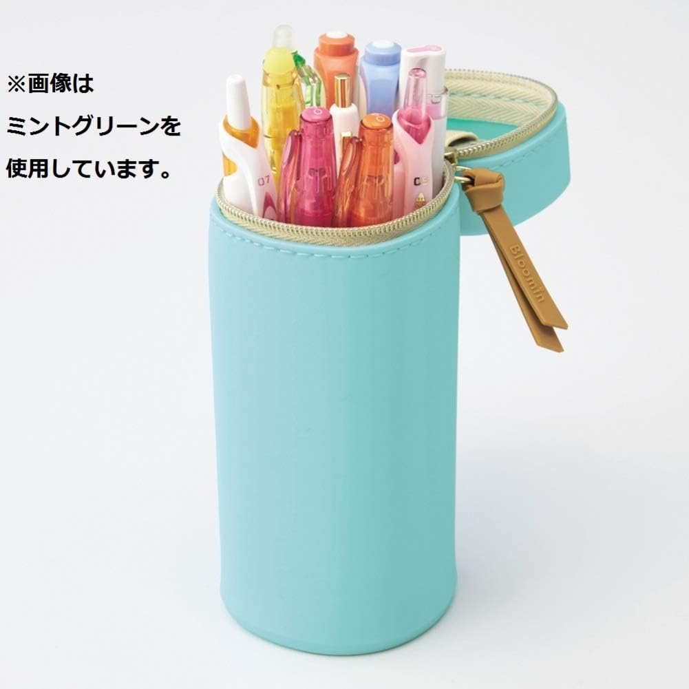 Lihit Lab A7732-5 Pen Case, Square Type, Lemon Yellow
