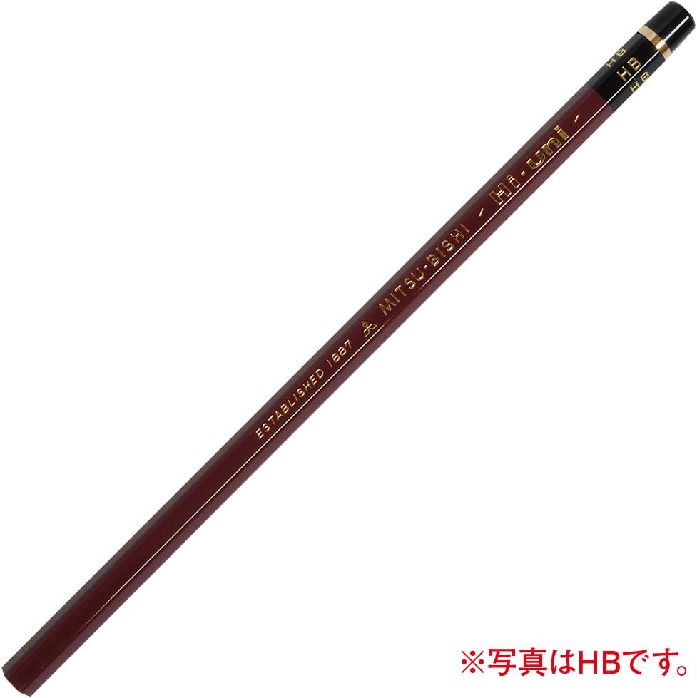 Uni Wooden Pencil, F, Box of 12 (HUF)