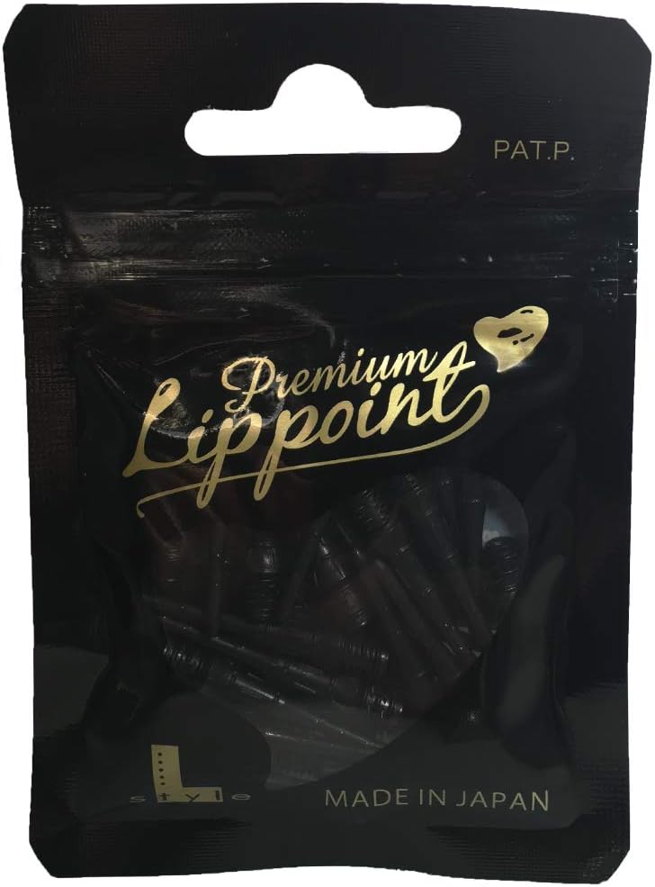 LSTYLE Dart Tips: Premium Lippoint - Soft Tip Points - 2BA Standard Thread - Black