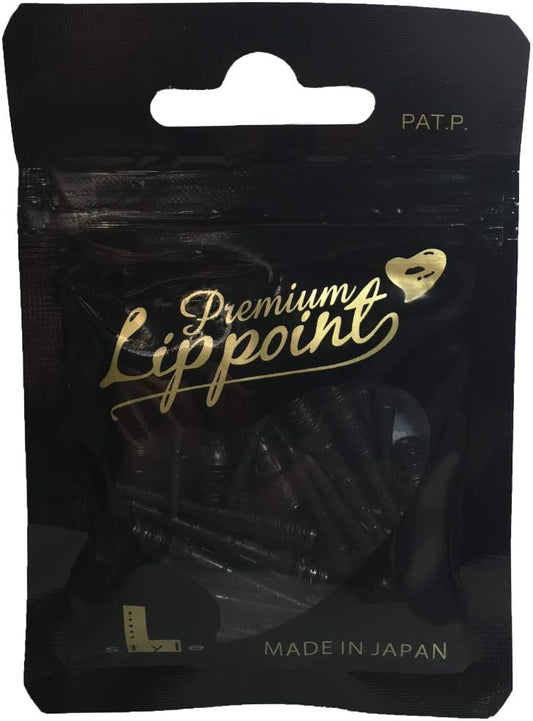 LSTYLE Dart Tips: Premium Lippoint - Soft Tip Points - 2BA Standard Thread - Black