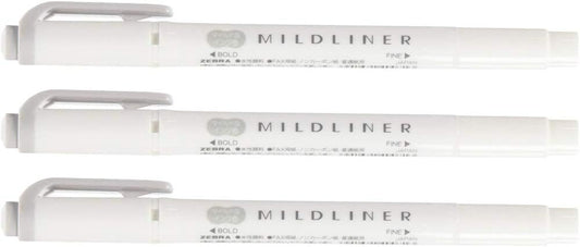 ZEBRA MILD LINER [Mild Gray] x 3 pieces (Japan Import)