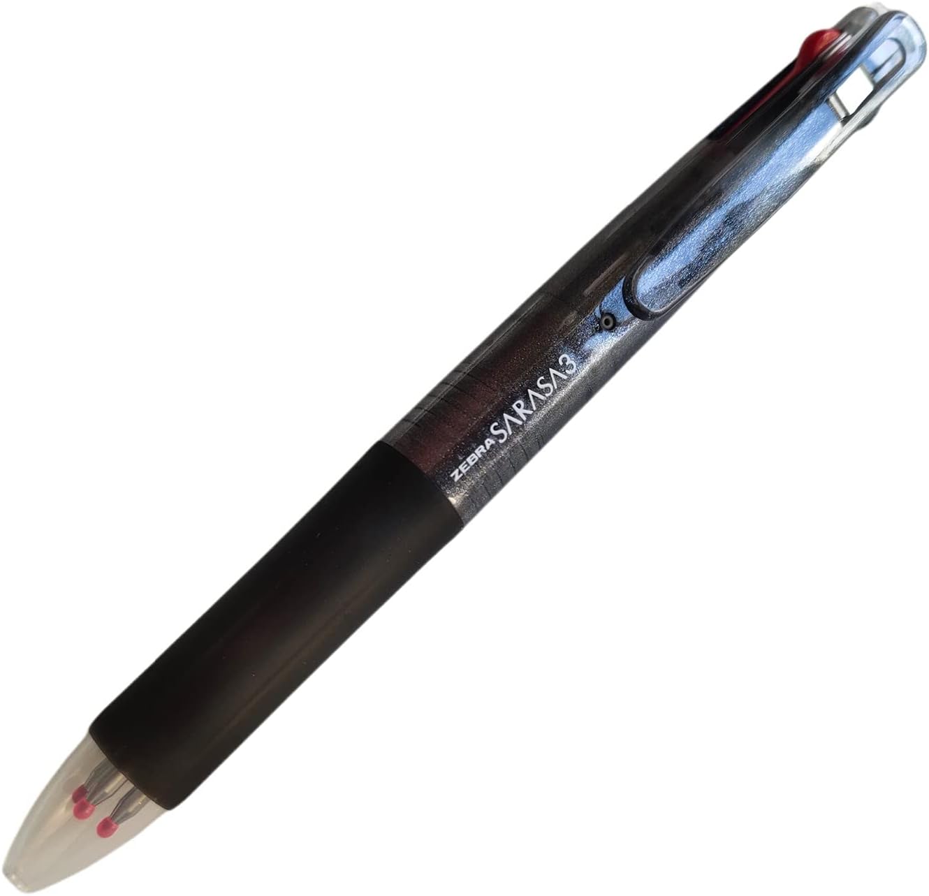 ZEBRA P-J3J2-BK 3 Color Gel Ballpoint Pen, Sarasa 3, Black
