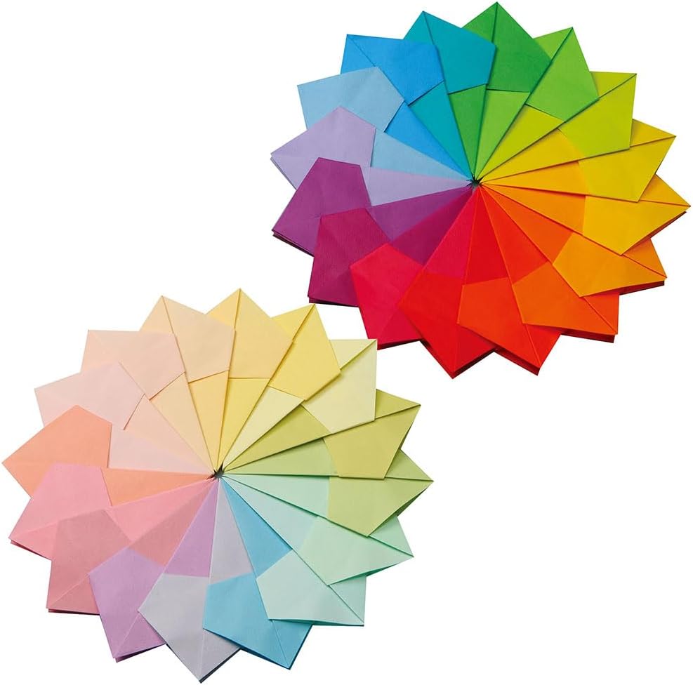 Toyo Origami Tant (007200), 15 cm x 15 cm, 100 Colors, 3584