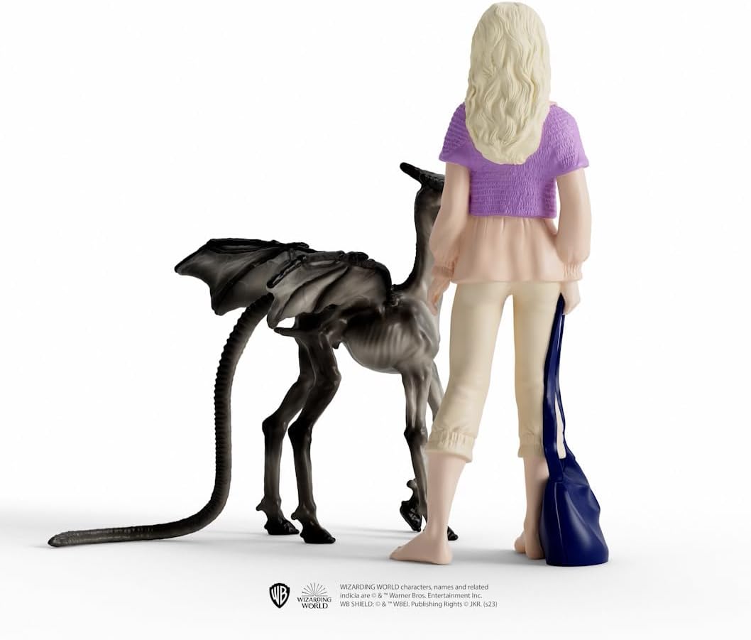 Schleich Wizarding World of Harry Potter 2-Piece Set with Luna Lovegood & Baby Thestral Collectible Figurines for Kids Ages 6+