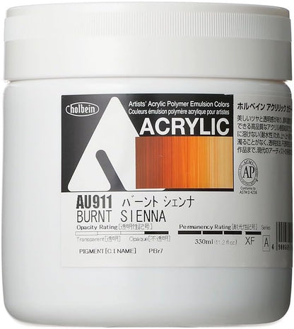 horubein Acrylic Paint Acrylic Color Burnt Sienna au911??330ml