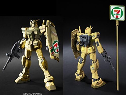Bandai Seven Eleven Gundam Gold ver. HG 1/144 RX-78-2 Japan limited