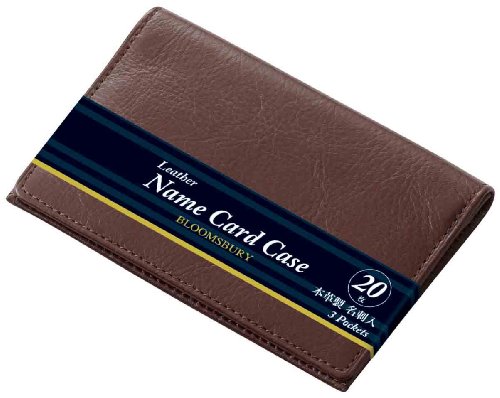 Raymay Fujii NN8004E BLOOMSBURY Business Card Holder, Leather, Dark Brown, 3.1 x 4.3 x 0.8 inches (8 x 11 x 2 cm)