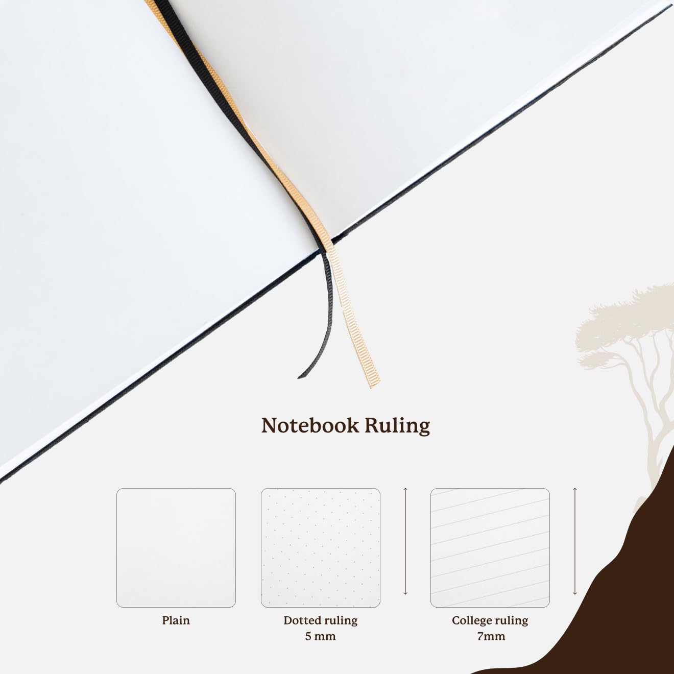 Dingbats* Pro Dotted Large B5 Notebook - Black Textile Cover, Thread-Bound Writing Journal - for Work, Travel - Pocket, Elastic Closure, Bookmark
