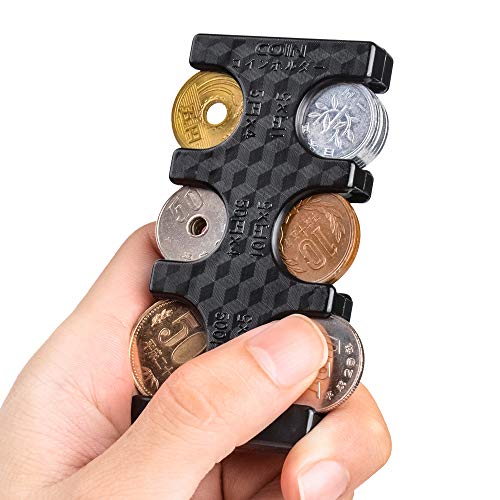Portable Coin Holder, Coin Case, Coin Storage, Coin Home, Coin Purse, Money Exclusive Case, Coin Classification Case, Holds 2775 Yen Yen, Won't Shake Off Light, Compact, One Hand