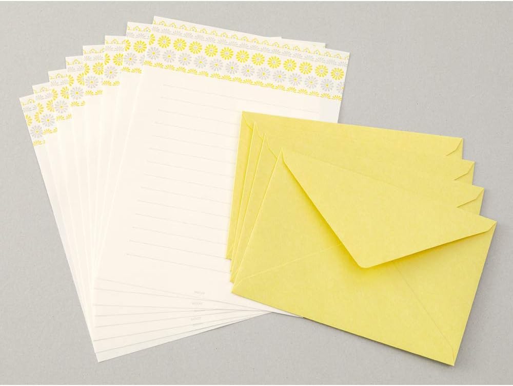 Letter Press, Yellow Flowers