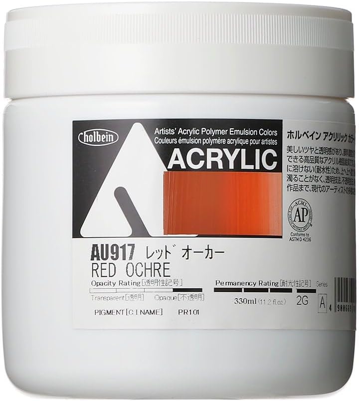 Holbein Acrylic Color [Heavy Body] AU917 330ml Red Ochre 16917
