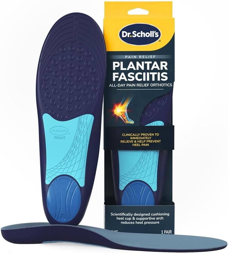 Dr. Scholl???s Plantar Fasciitis Pain Relief Orthotic Insoles, Immediately Relieves Pain: Heel, Spurs, Arch Support, Distributes Foot Pressure, Trim to Fit Shoe Inserts: Men's Size 8-13, 1 Pair