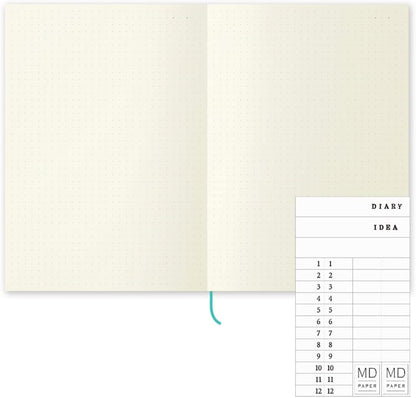 DESIGNPHIL Design Phil Midori Notebook, MD Notebook, A5 Journal, Dot Squared, 15259006