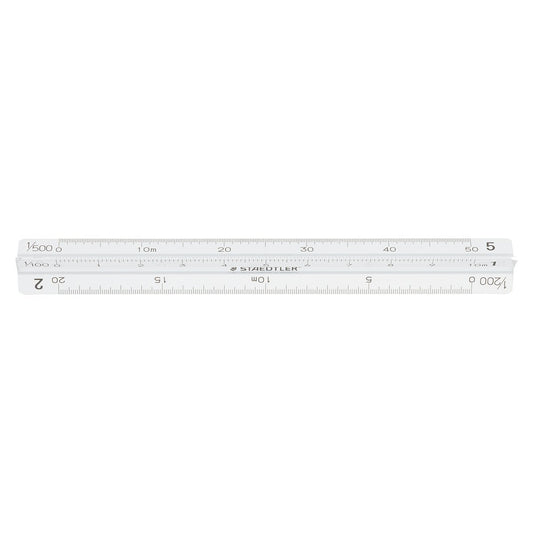 Staedtler Ruler Triangle Scale Aluminum General 987 10-11