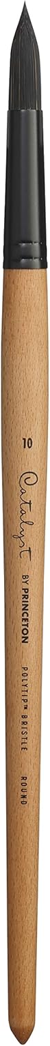 Princeton Catalyst Paintbrush, Size 10, Light Wood