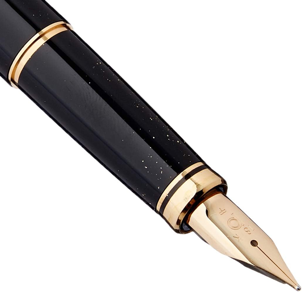 Rabbit character in PLATINUM and gold lacquer fountain pen Kanazawa foil month (M) PTL-15000H # 87-3 (japan import) front view