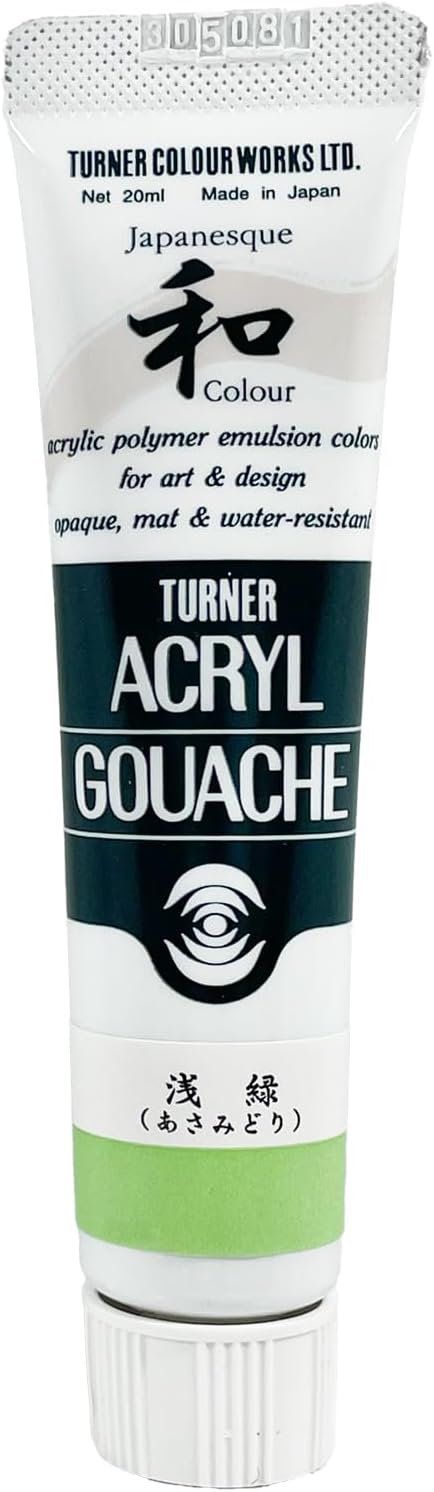 Turner Colour Works Acryl Gouache Artist Acrylic Paint - Single 20 ml Tube - Japanesque Pale Green