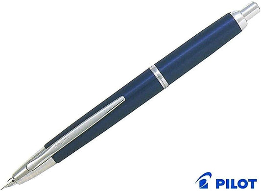 PILOT Capless Decimo Fountain Pen, Dark Blue Myca, Broad Nib (FCT-15SR-DL-B), main image