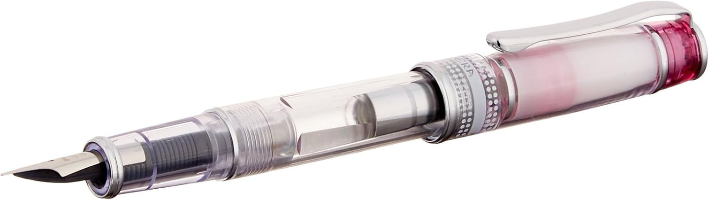 PILOT Prera Iro-Ai Calligraphy-Nib Transparent Pink Body Fountain Pen (FPRN-350R-TPCM), main image