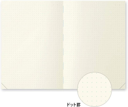 DESIGNPHIL Midori 15264006 Notebook, MD Notebook, Journal A5, 1 Page Per Day, Dot Square