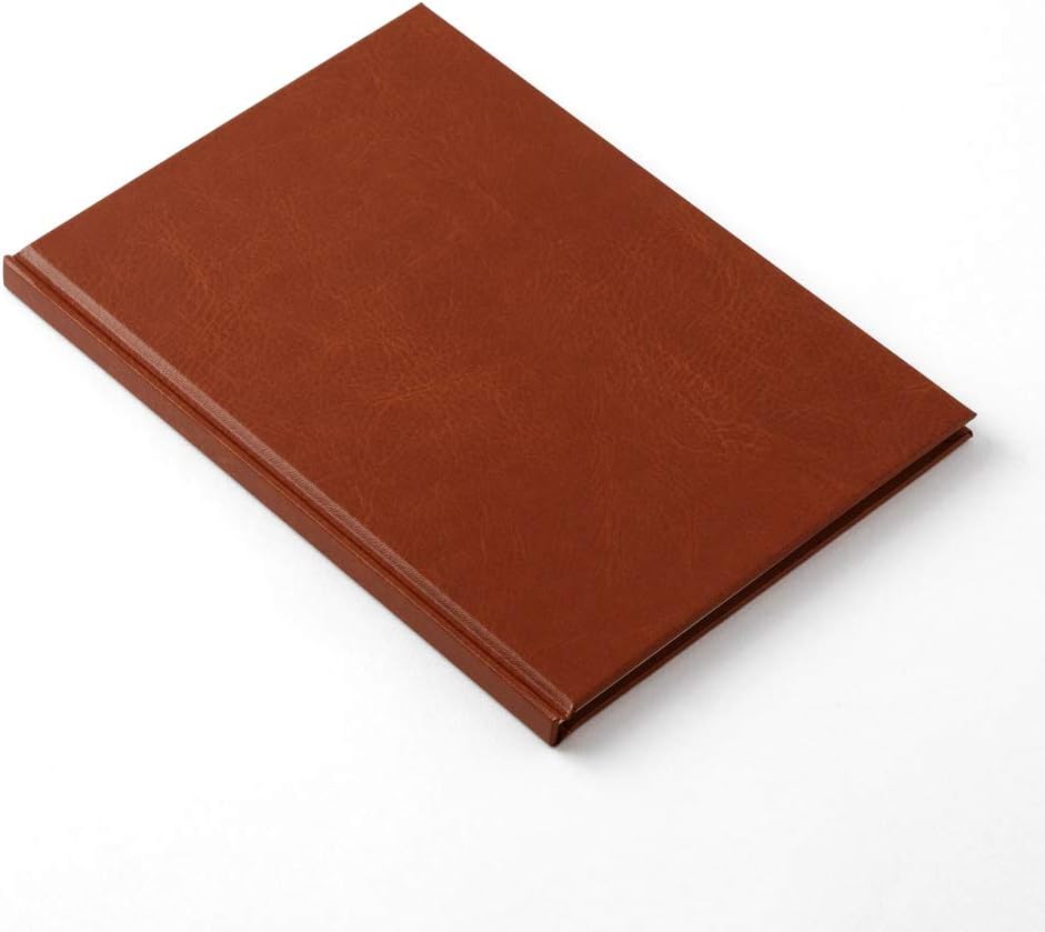Midori 34499006 Address Book, HF A5, Adult Address Book, PU Leather, Brown
