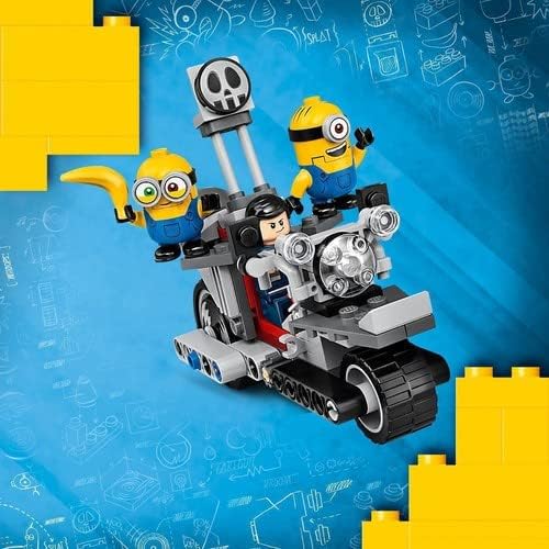 LEGO 75549 Minions Unstoppable Bike Chase Construction Toy with Gru, Bob and Stuart Minion, Movie Gift Idea for Girls and Boys Ages 6 and Up