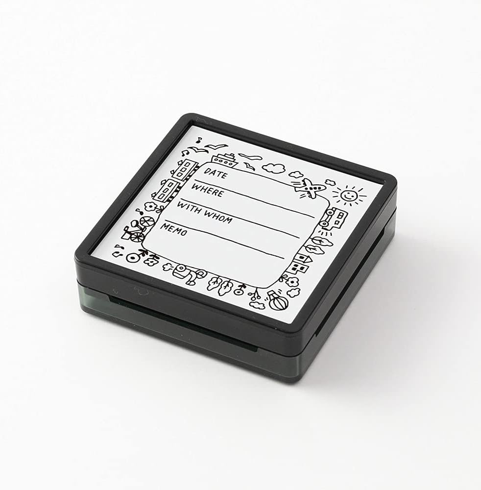 DESIGNPHIL 35423006 Midori Stamp Penetrating Stamp Outings Record Pattern