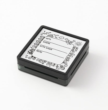 DESIGNPHIL 35423006 Midori Stamp Penetrating Stamp Outings Record Pattern