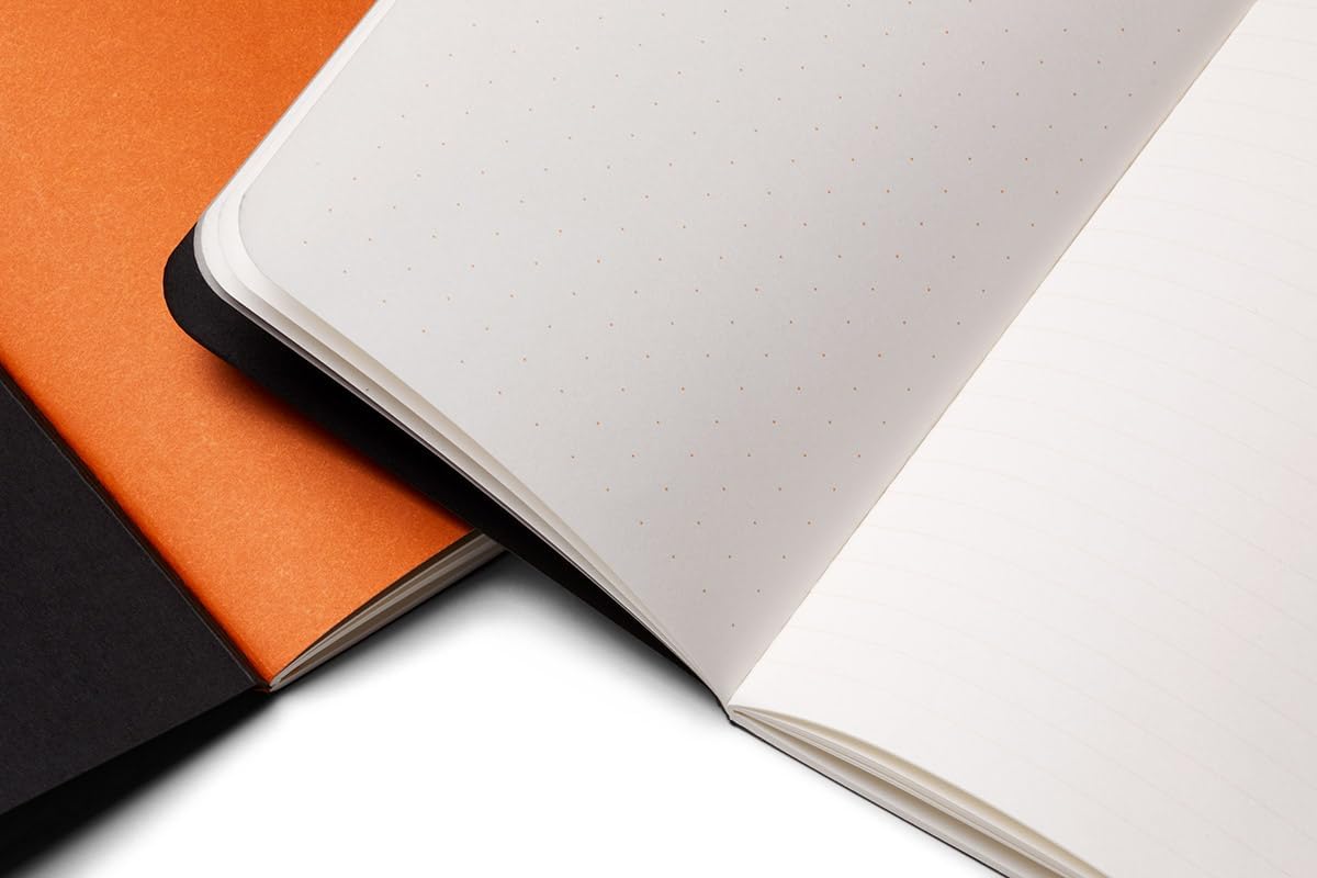 Bellroy Notebook Cover (Leather Folio for Notebook) - Black
